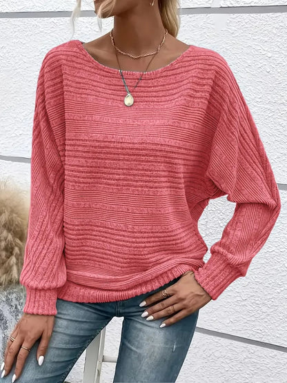 SoftAura – Blusa de mujer con mangas murciélago