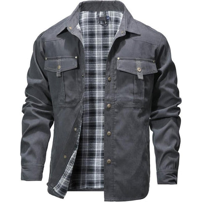 VistaWork – Camisaco utilitario versátil con forro de franela