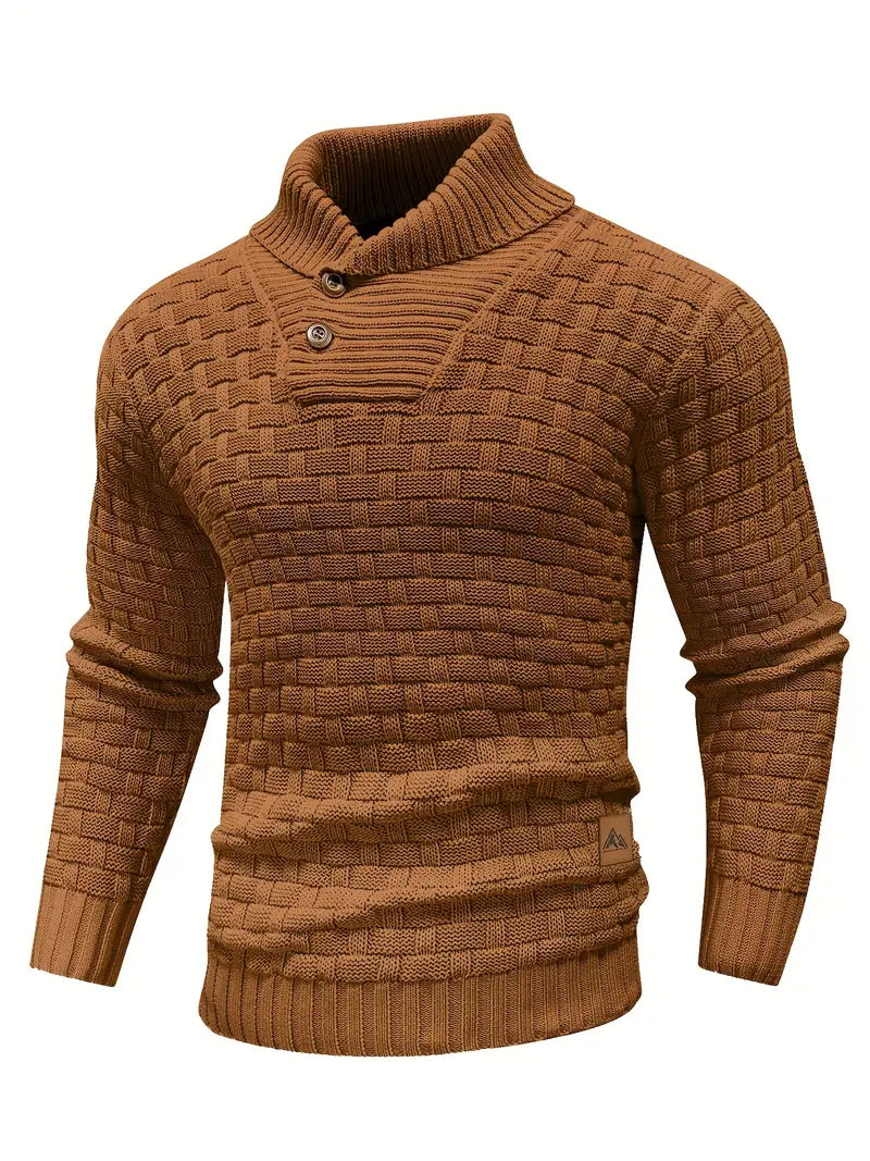 Leo-Strickpullover mit Knopfleiste | ALEVITA