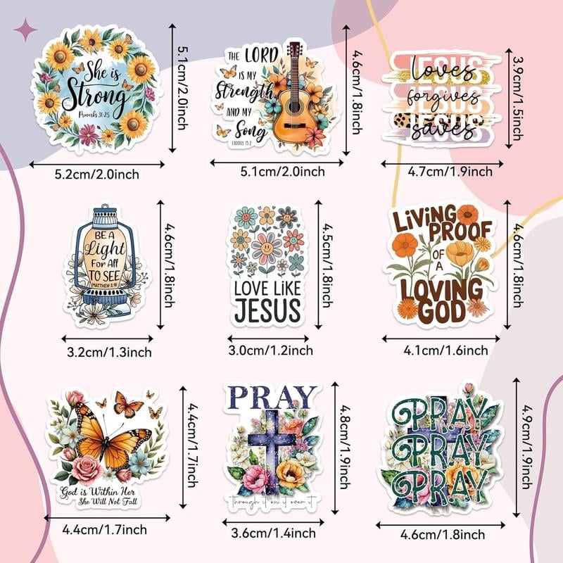 FaithGlow – Inspirierendes Bibel-Aufkleber-Set