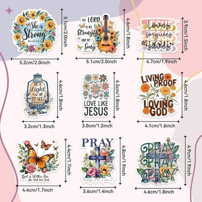 FaithGlow – Inspirierendes Bibel-Aufkleber-Set