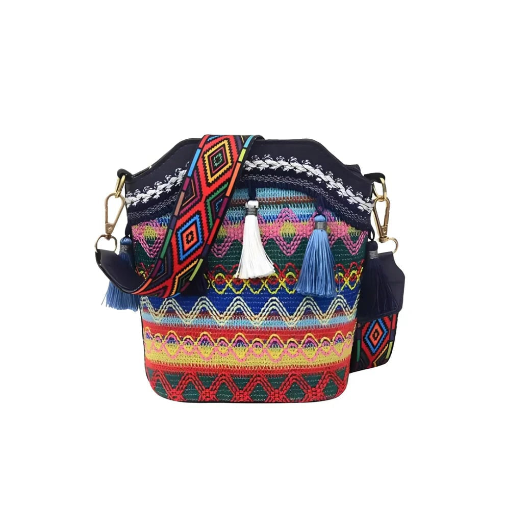 WovenRelic - Bolso de hombro artesanal vintage