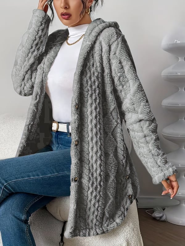 CloudSilk – Vestido con capucha elegantemente sencillo