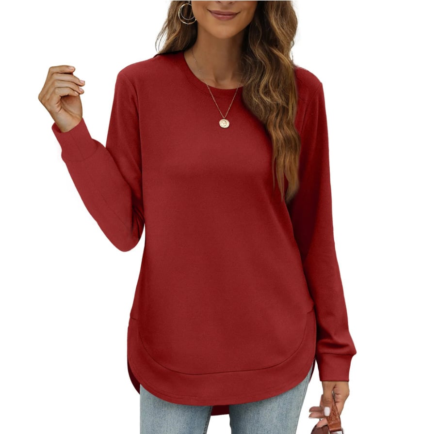 CurveFit – Weiches Crewneck-Sweatshirt für ganztägigen Tragekomfort