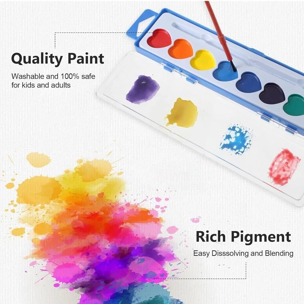 🎨Mini-Aquarellfarbkasten 2026 zum Valentinstag | Romantisches Kunstgeschenk💖