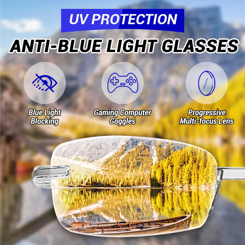 VisionGuard – Gafas de lectura de doble uso Sapphire antirreflejante de luz azul