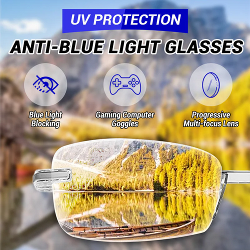 VisionGuard – Gafas de lectura de doble uso Sapphire antirreflejante de luz azul