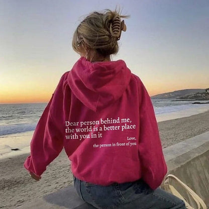 Sudadera WarmWords: bondad que puedes vestir