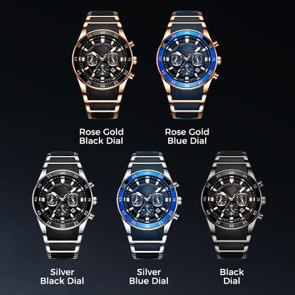 TimeForge – Reloj multifunción resistente para hombre