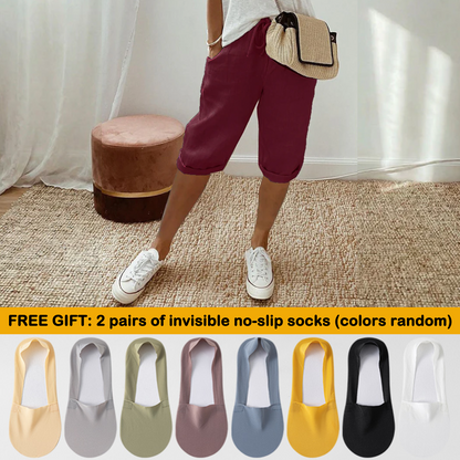 Florel – Atmungsaktive Caprihose mit Kordelzug