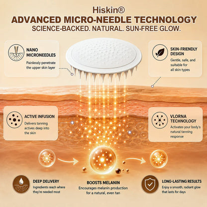 GlowNeedle – Parche de microneedles autobronceador sin sol instantáneo