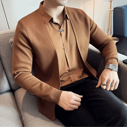 Layer™ – Camisa 2 en 1 con efecto cárdigan