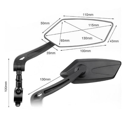 SafeRide – Espejo retrovisor ajustable para bicicletas