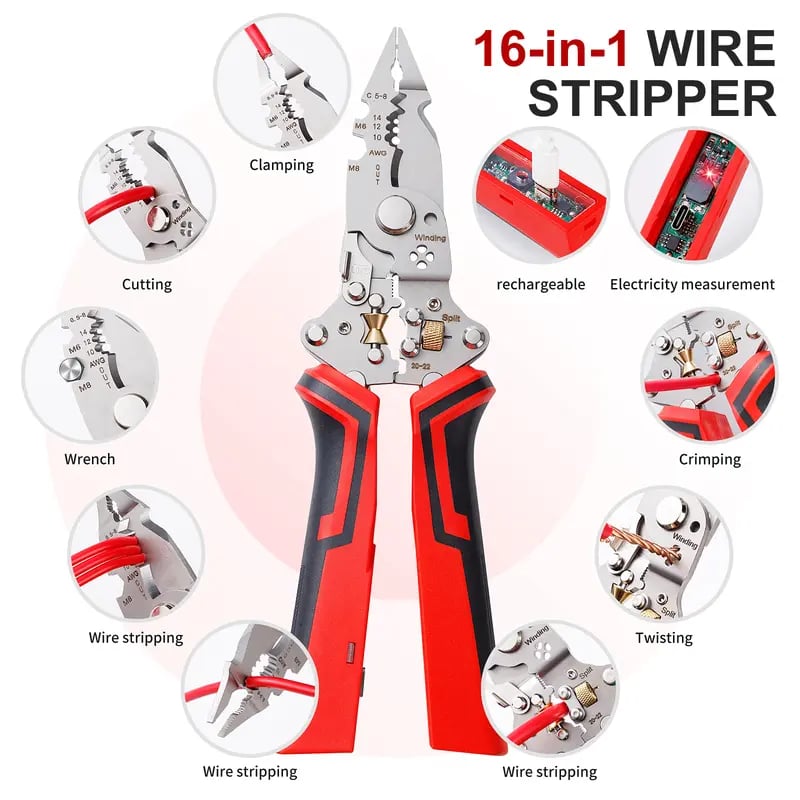 ElectroGrip – 16-in-1 Elektriker-Werkzeugset