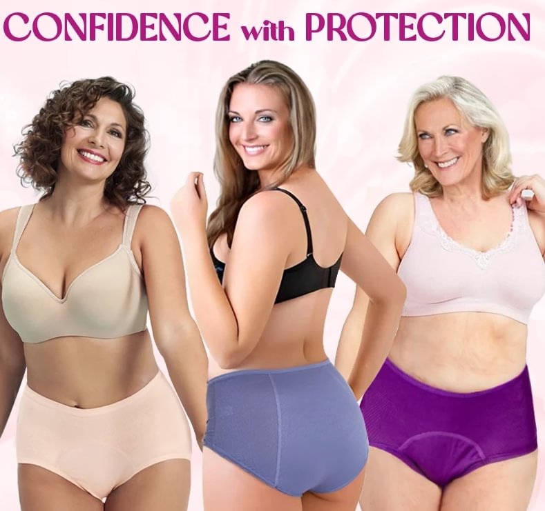 PureWear – Bragas menstruales de cintura alta a prueba de fugas