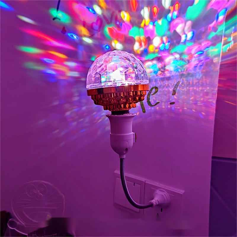 AuraParty – Luz de bola de discoteca giratoria colorida