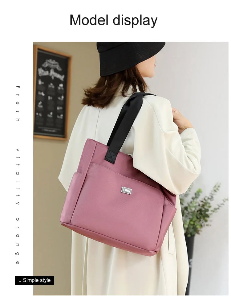 UrbanTote – Bolso de hombro de gran capacidad con múltiples bolsillos