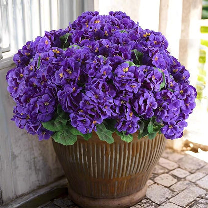 EverBloom – Flores de Geranio Artificiales para Exterior