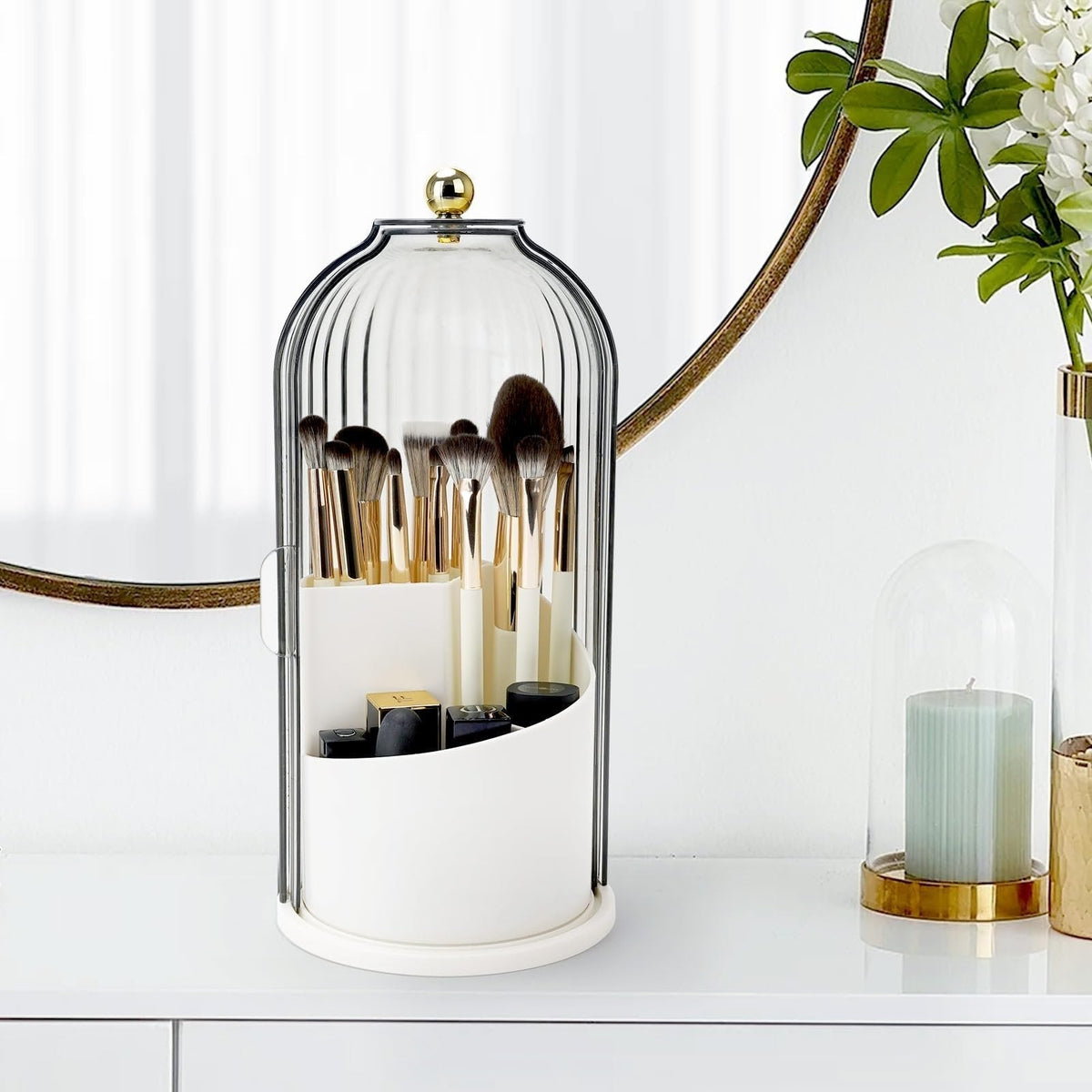 BrushNest – Zahnbürsten-Organizer mit Schiebedeckel