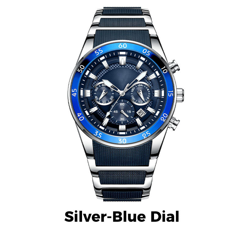 TimeForge – Reloj multifunción resistente para hombre