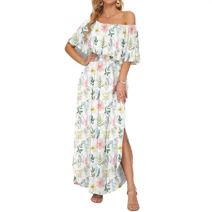 GraceLoom – Vestido Fluido de Hombros