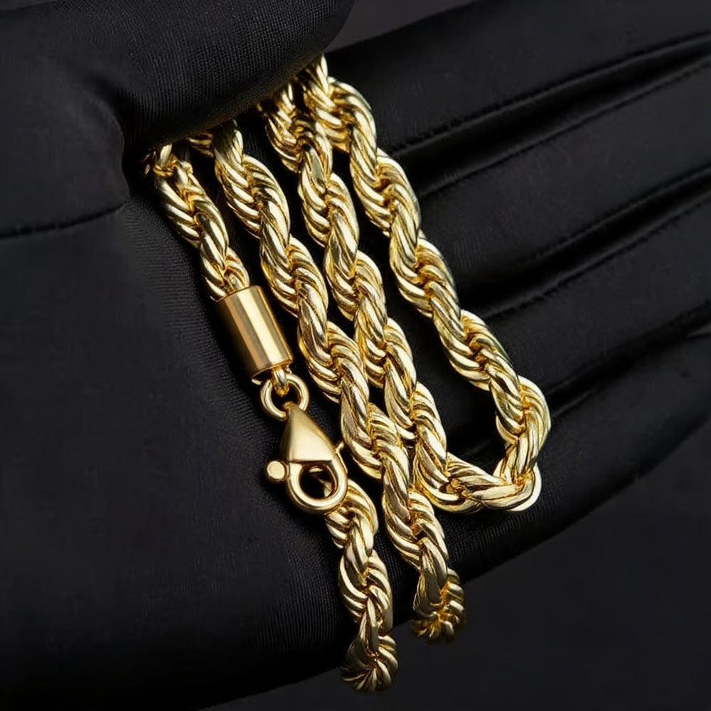 RadiantLoop – Elegante collar llamativo de cuerda trenzada