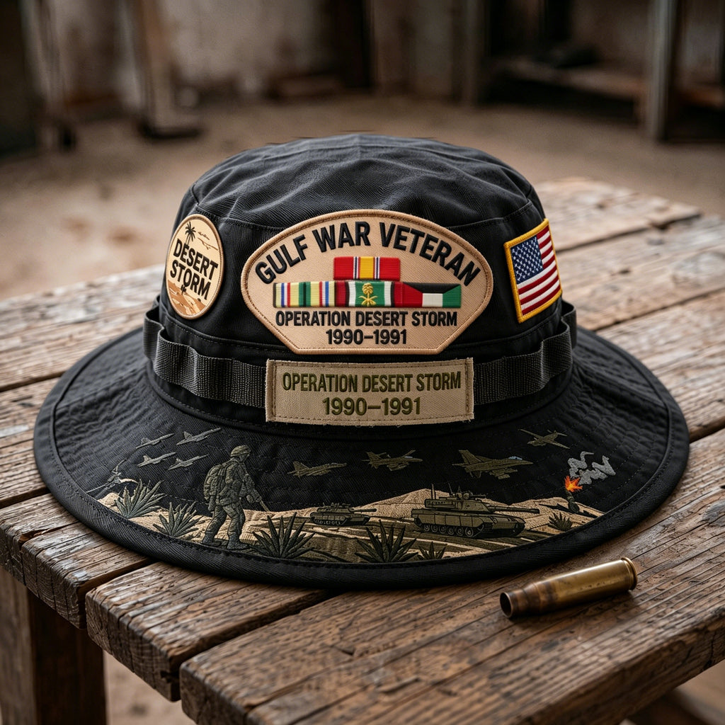 StormHonor – Sombrero Boonie de Homenaje a Veteranos de la Guerra del Golfo