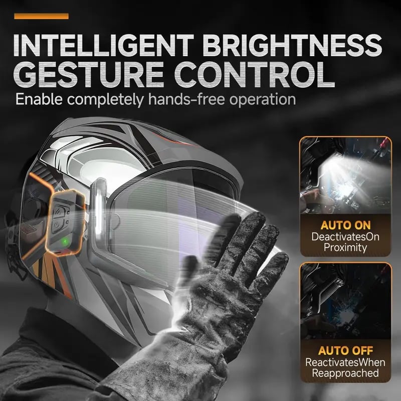 WeldVision Elite – Casco inteligente de 6 sensores