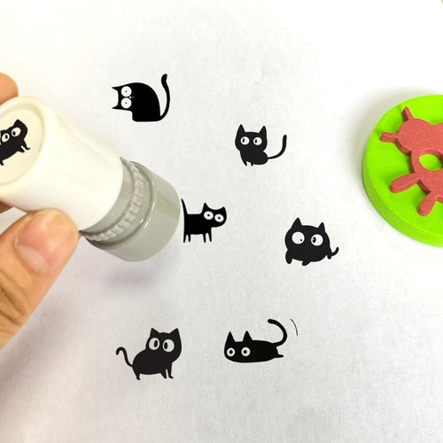 MeowMark – Juego de sellos con patrón de gatos