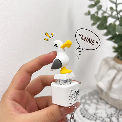 SquawkKey – Llavero con botón de gaviota divertido