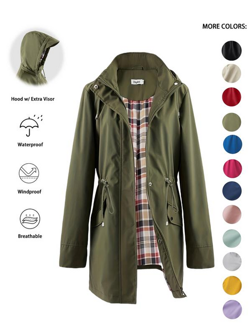 Rainelle – Chaqueta cortavientos con capucha