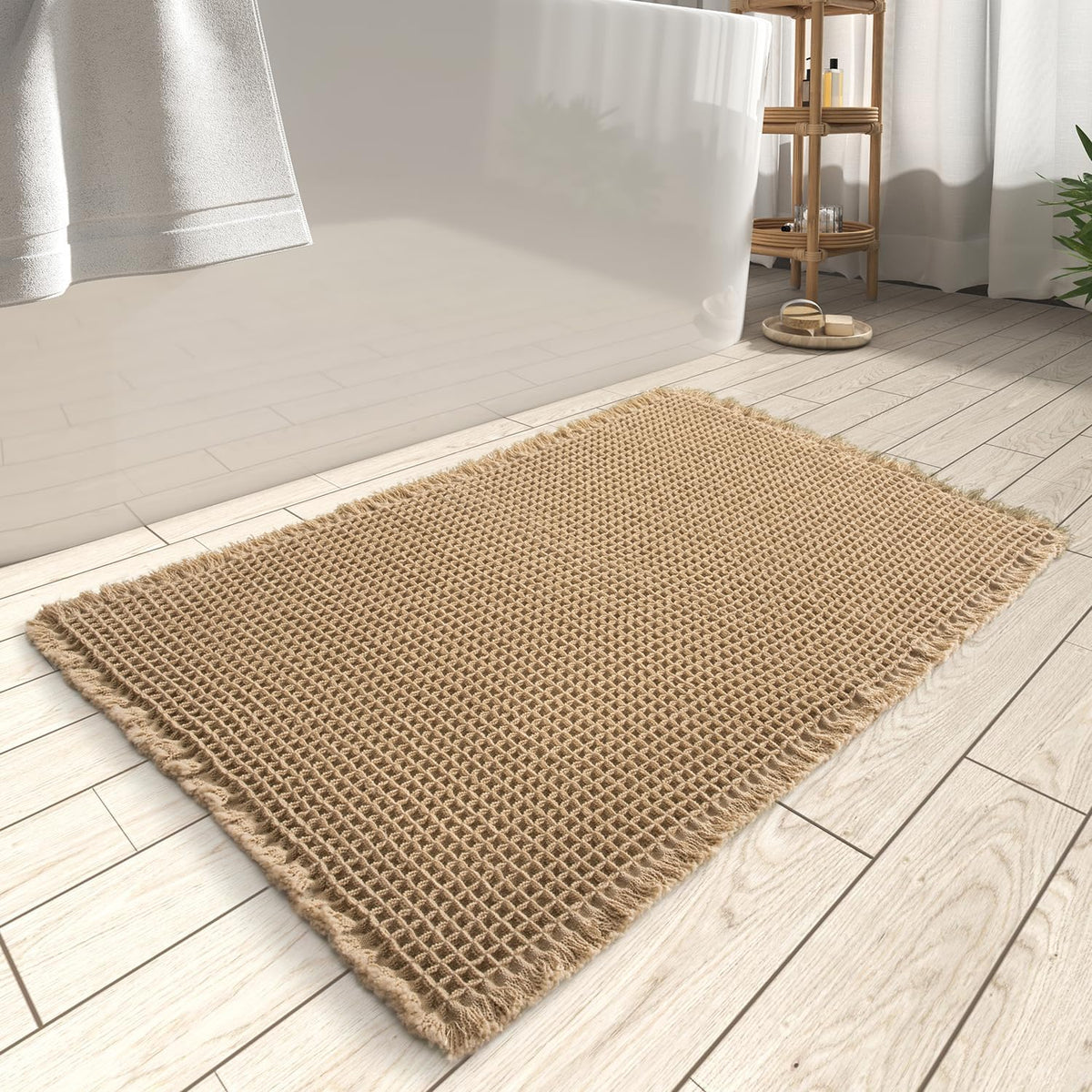 WaffleCloud – Alfombrilla de baño ultra absorbente