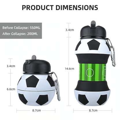 SportSip – Vaso de silicona plegable con forma de pelota deportiva
