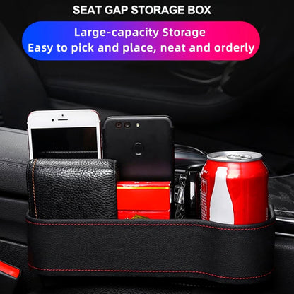 DriveMate – Organizador de Almacenamiento de Cuero Multiparte para Asiento de Coche