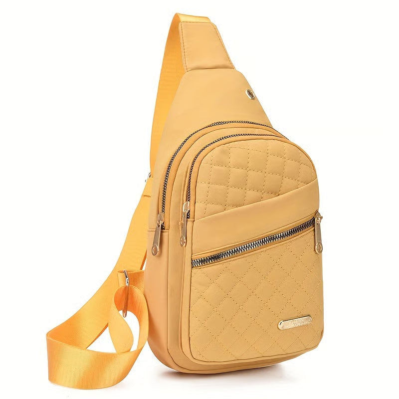 LuxeCarry – Bolso cruzado minimalista de color sólido