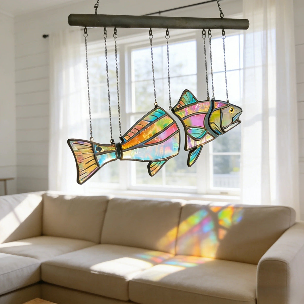 AquaLume – Arte artesanal de peces para ventanas