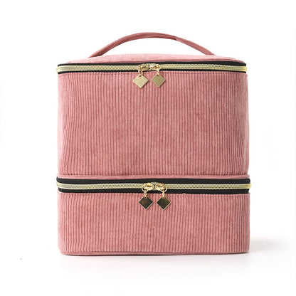 PolishPro – Estuche organizador de esmalte de uñas de doble capa de lujo