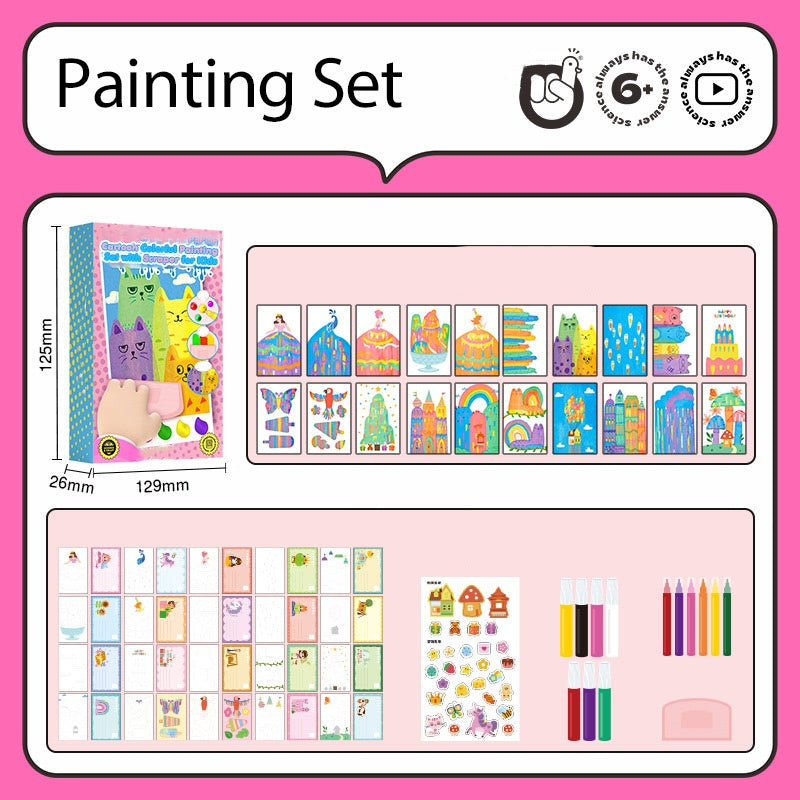 WonderSketch – Kit creativo de arte para rascar para niños