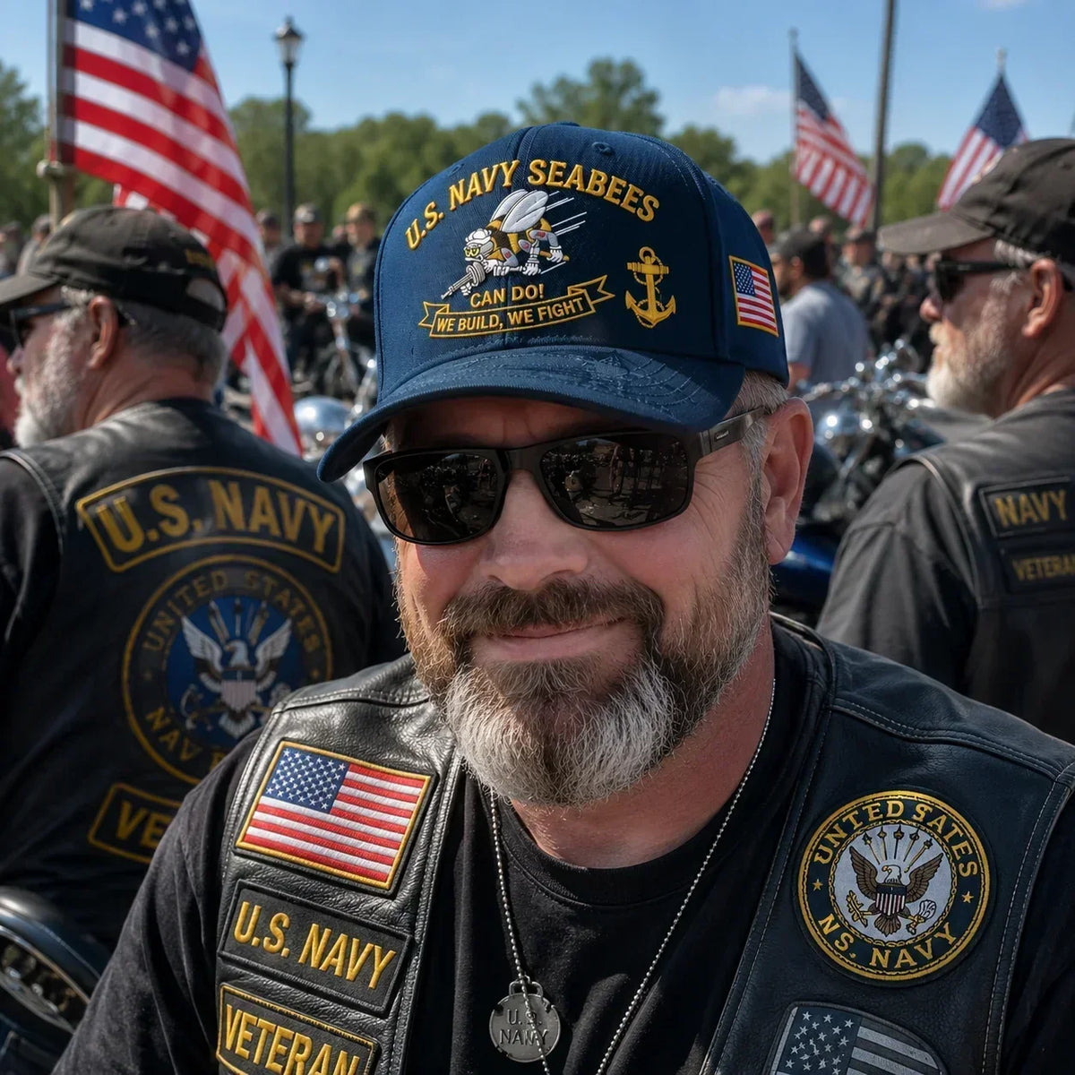 Seabee - Gorra de homenaje "¡Sí se puede!" de los Seabees de la Marina de EE. UU. 🇺🇸