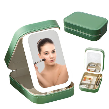 LuxeReflect – Espejo de Maquillaje Portátil para Viaje