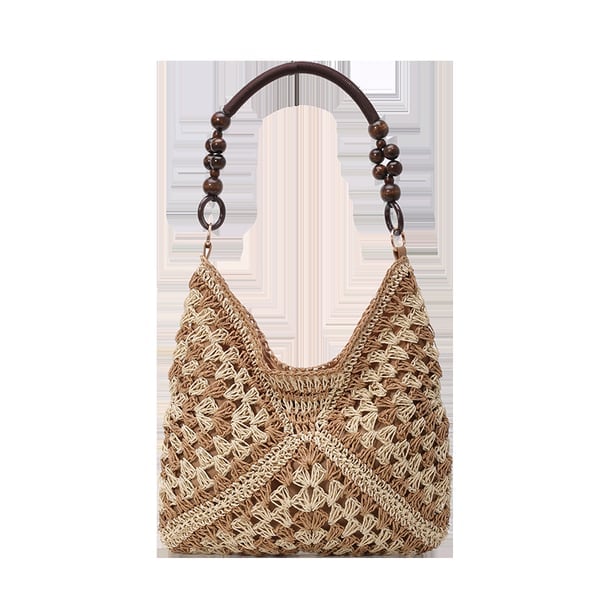 PalmAura - Bolso de Hombro de Paja