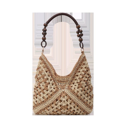 PalmAura - Bolso de Hombro de Paja