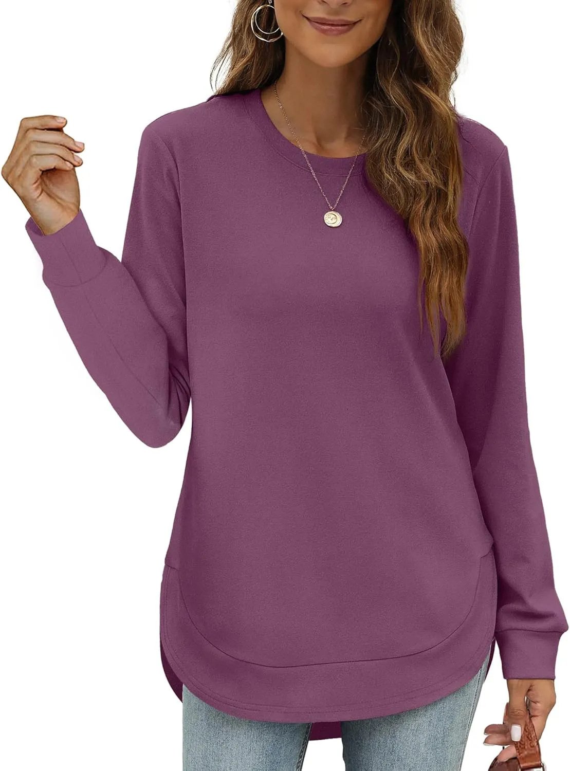 CurveFit – Weiches Crewneck-Sweatshirt für ganztägigen Tragekomfort