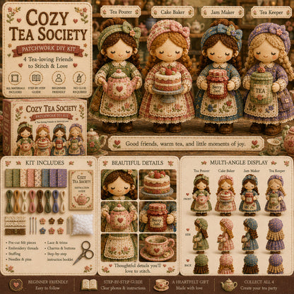 TinyWorlds – Colección de kits de manualidades DIY de patchwork acogedor