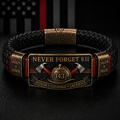 RedLineValor – Pulsera Orgullo Bombero
