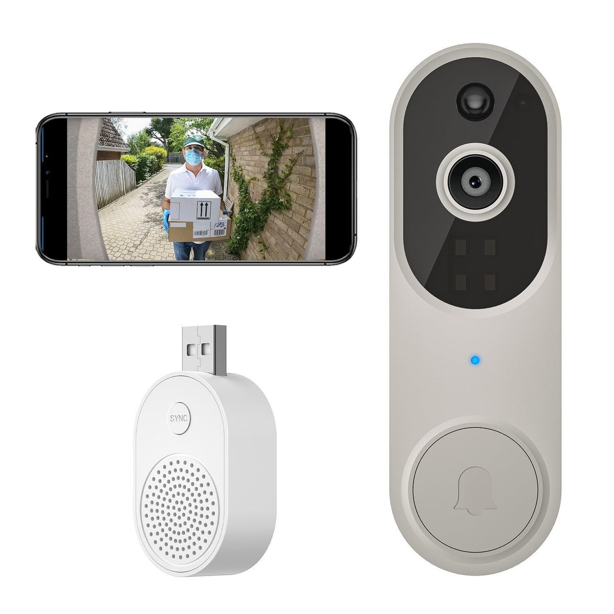 GuardCam – Sistema de seguridad inteligente HD con timbre