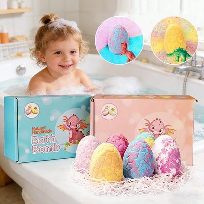 DinoGlow – Spaßige & bunte Badebomben-Eier