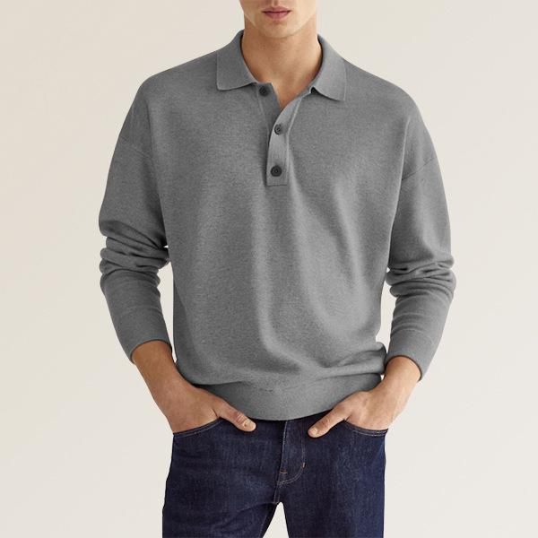 Men's Long-Sleeve Field Polo Shirt | ALEVITA