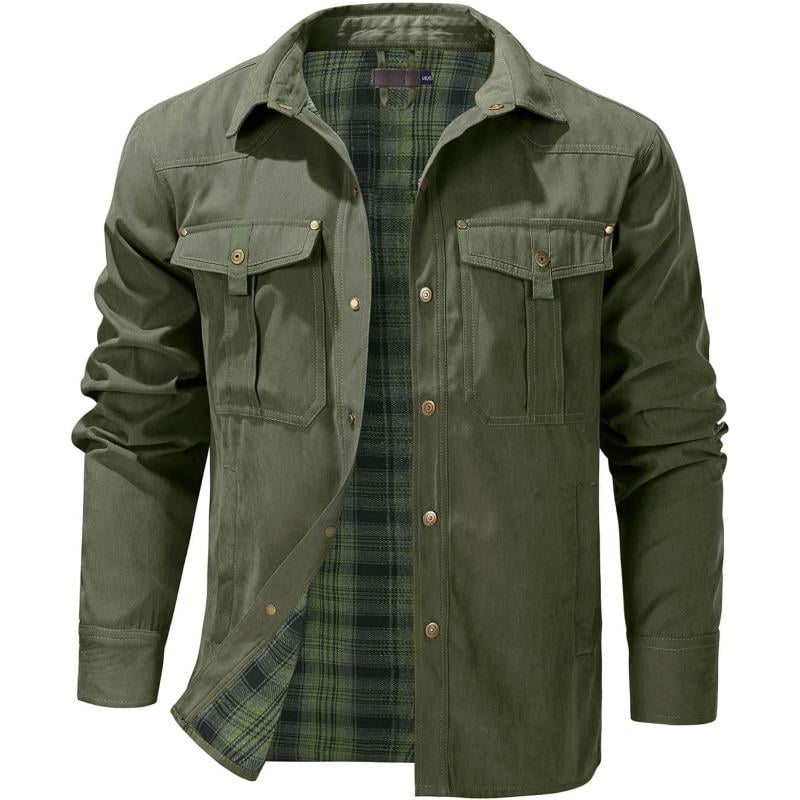 VistaWork – Camisaco utilitario versátil con forro de franela
