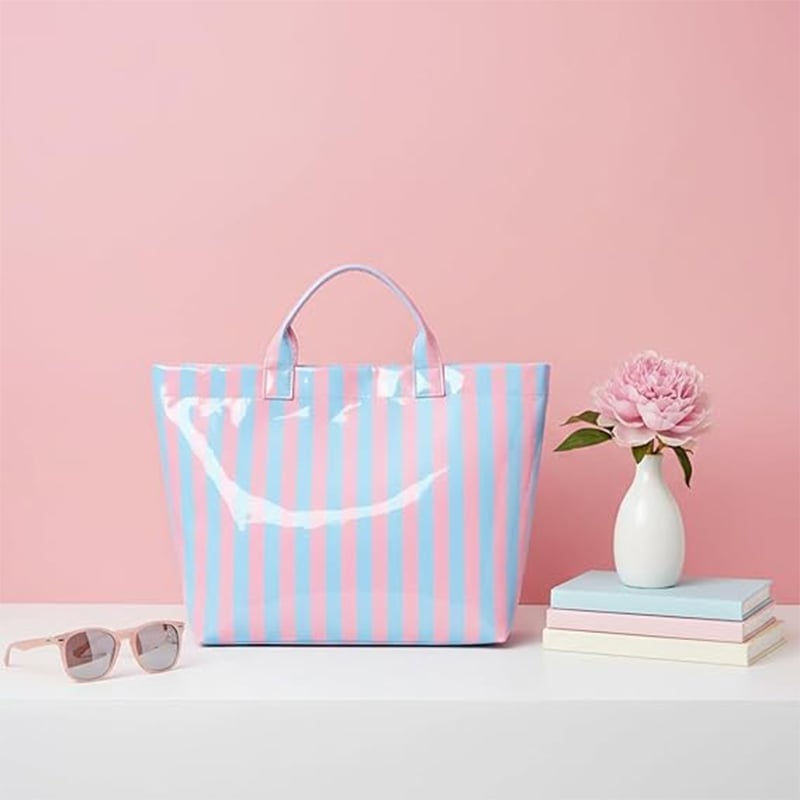 CarryWave – Bolso tote a rayas de lona duradero